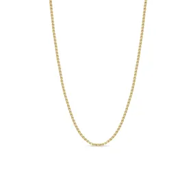 14k Gold Extra Small Box Chain Necklace