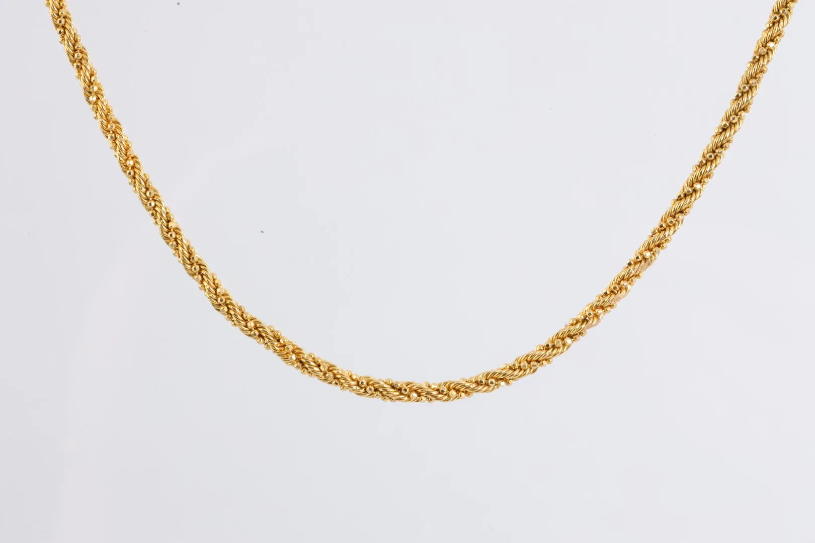 16" 21k Yellow Gold Rope Chain (8.68g.)