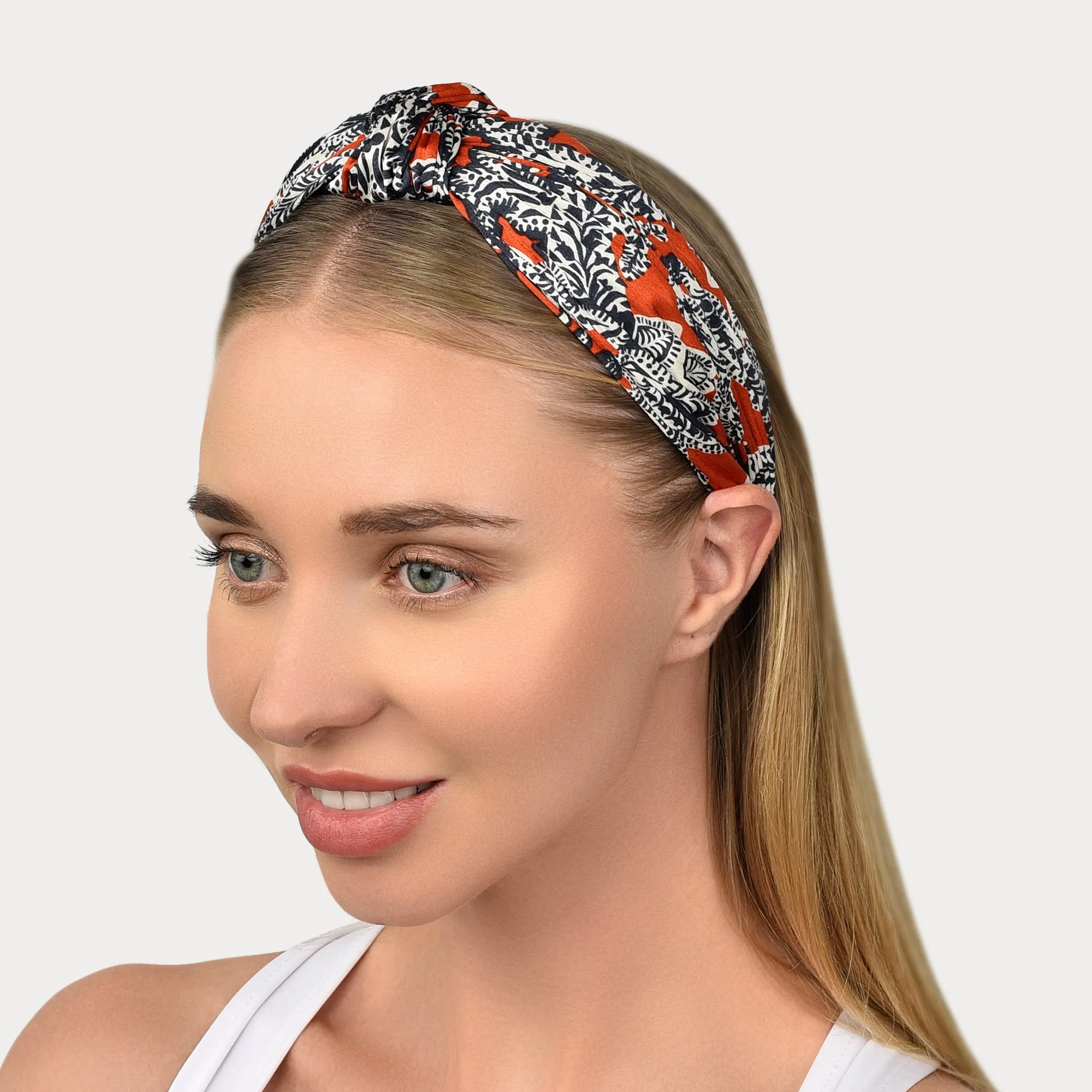 Accessorize London Women's Floral Crinkle Knot Headband