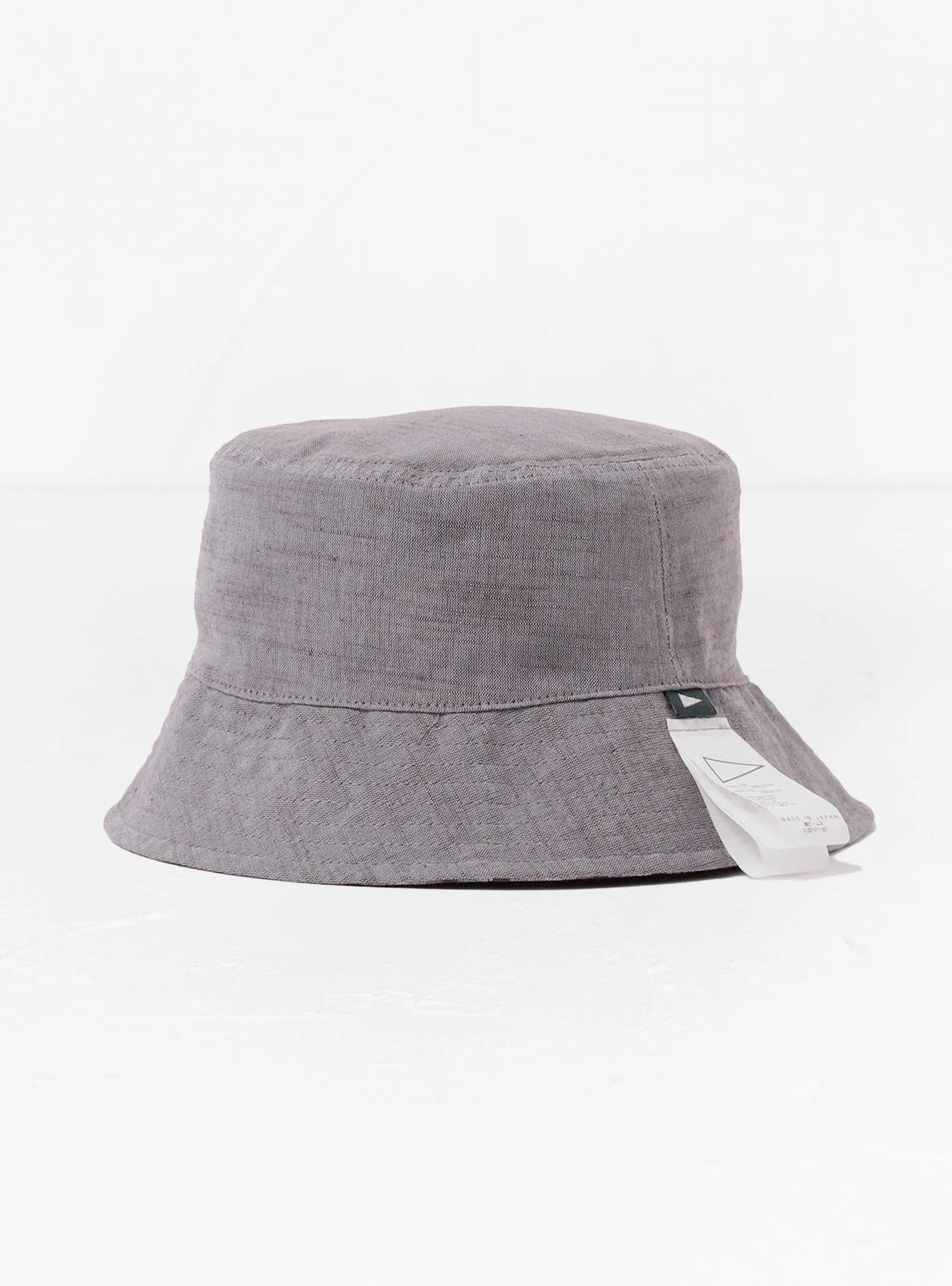 Aizu Reversible Bucket Hat Brown Multi Stripe