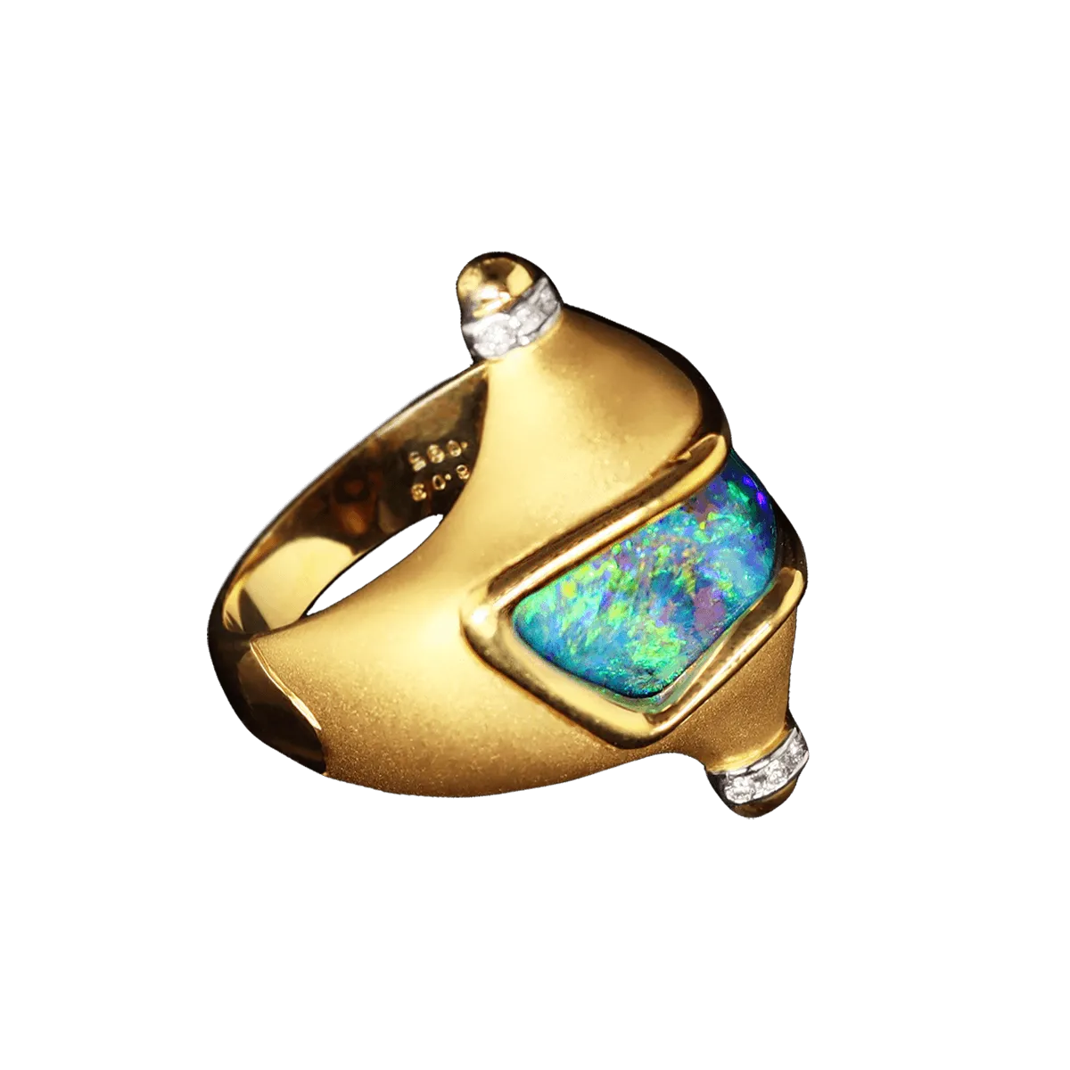 Aladins Boulder Opal Ring