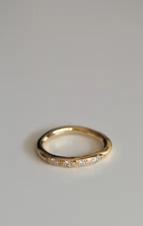 Alba 18K Gold Ring w. Diamonds