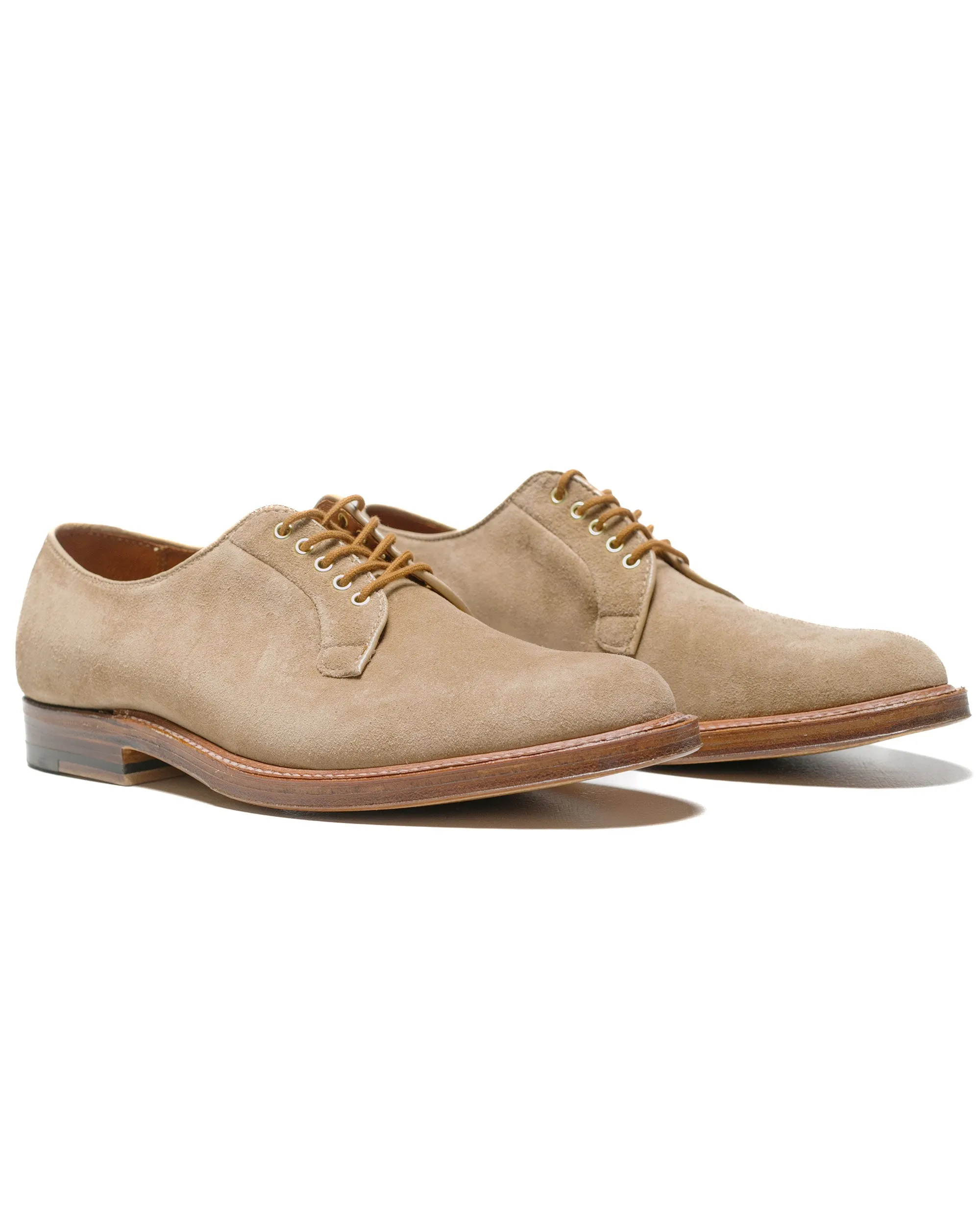 Alden Plain Toe Blucher Tan Suede G2401