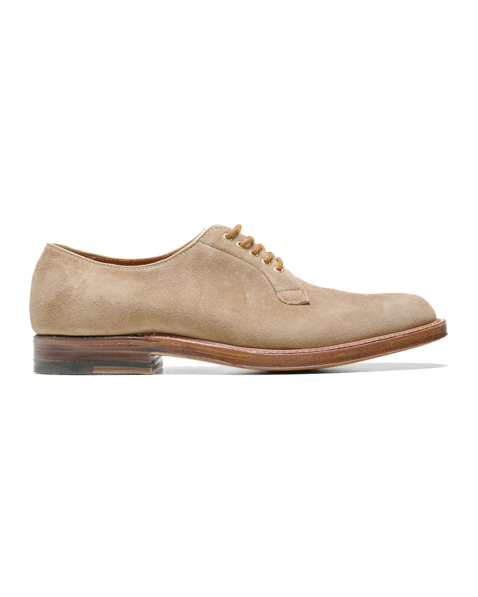 Alden Plain Toe Blucher Tan Suede G2401