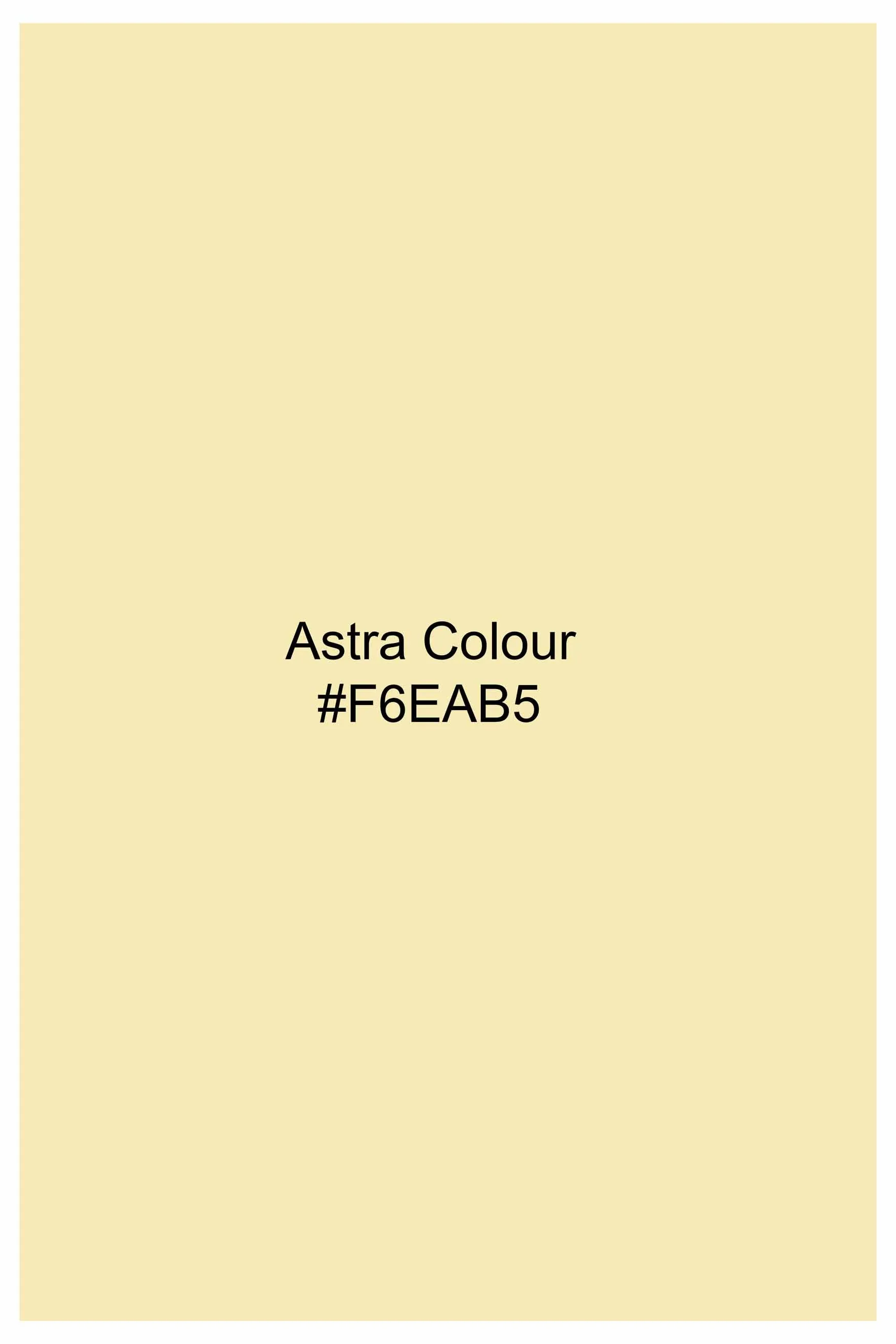 Astra Yellow Luxurious Linen Kurta Shirt