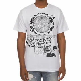 Billionaire Boys Club BB Tech Support SS T Shirt (White) 821-2203