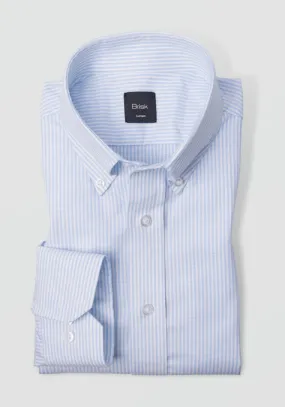 BLUE OXFORD STRIPES SHIRT