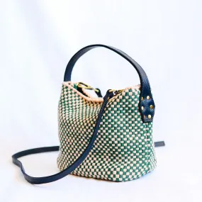 Buslo Micro Checkerboard Emerald & Blush