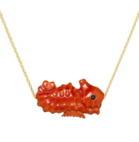 CABALLITO DE MAR RED NECKLACE