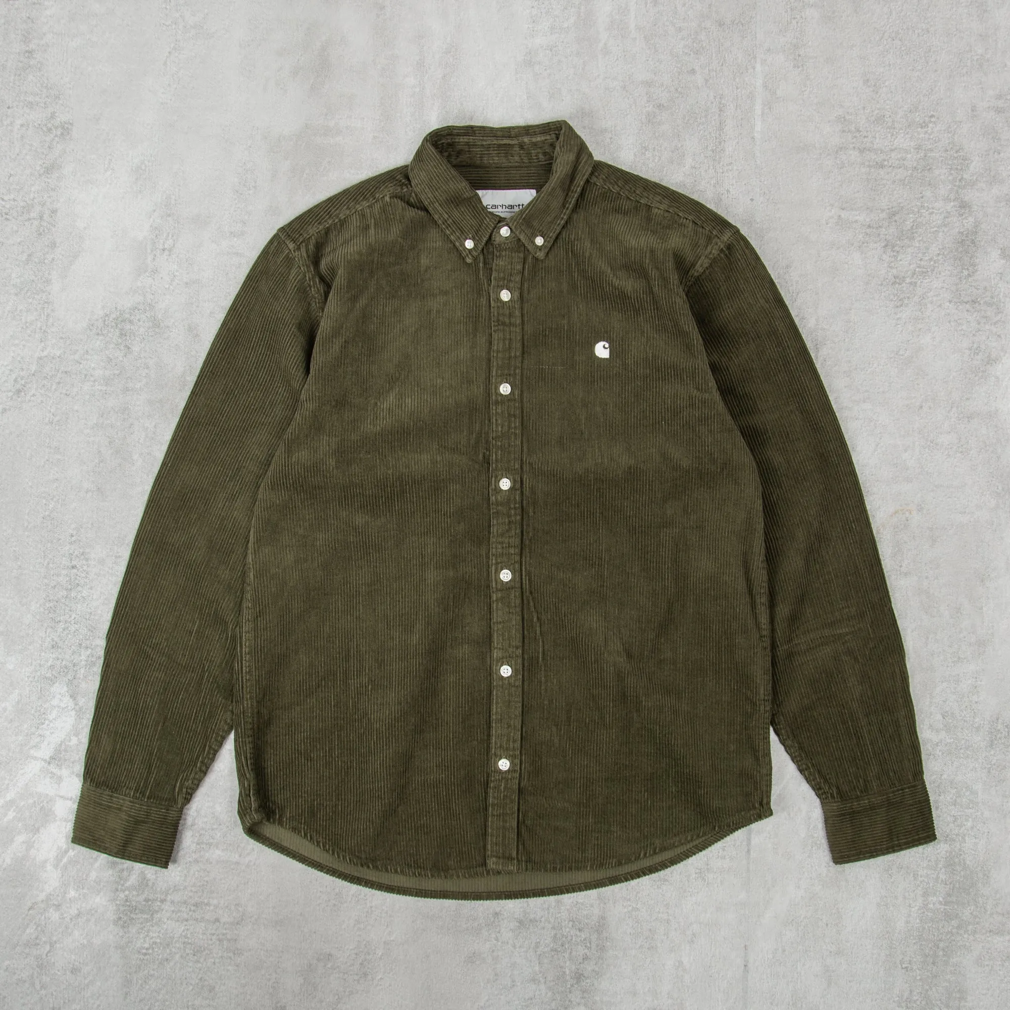 Carhartt WIP Madison Cord L/S Shirt - Plant / Wax