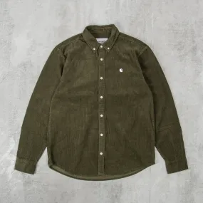 Carhartt WIP Madison Cord L/S Shirt - Plant / Wax