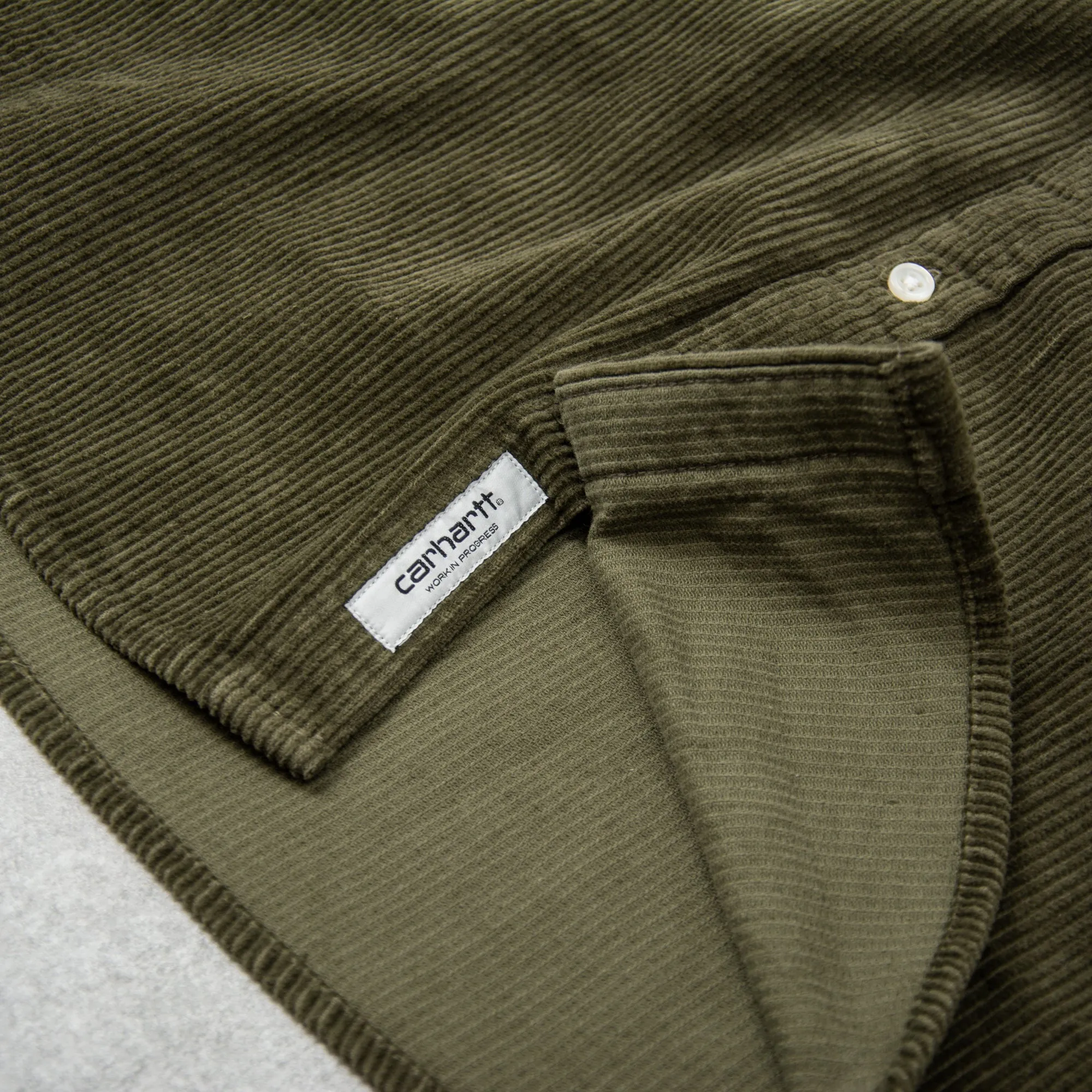 Carhartt WIP Madison Cord L/S Shirt - Plant / Wax