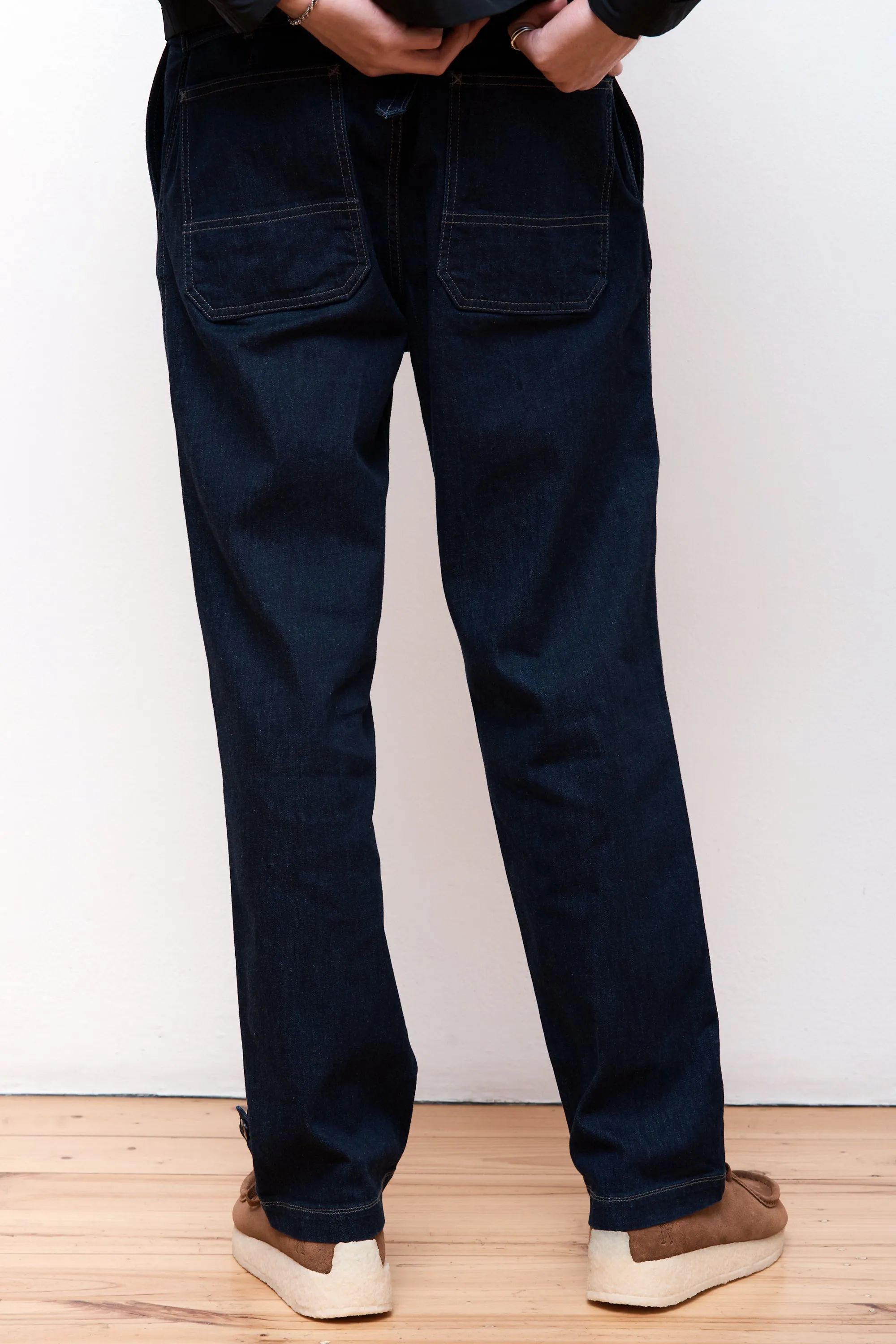 Cinch Back Work Pants Indigo Denim