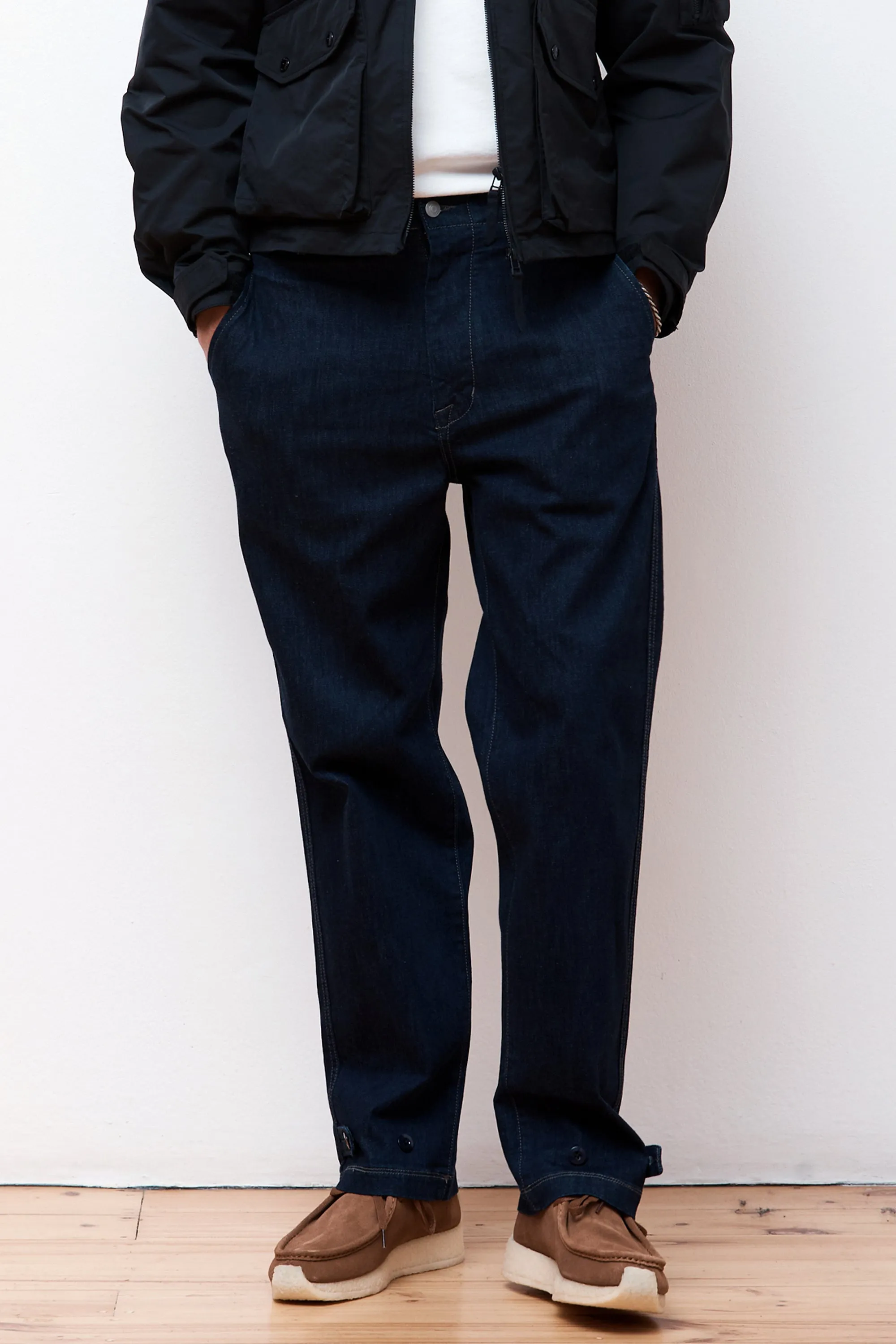 Cinch Back Work Pants Indigo Denim