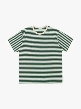 COOLMAX Stripe Jersey T-shirt Green & Natural