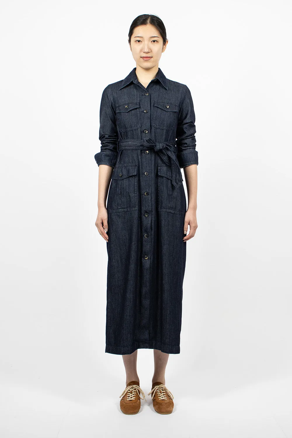 Denim Shirt Dress Indigo