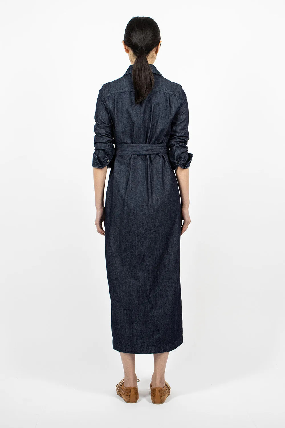 Denim Shirt Dress Indigo