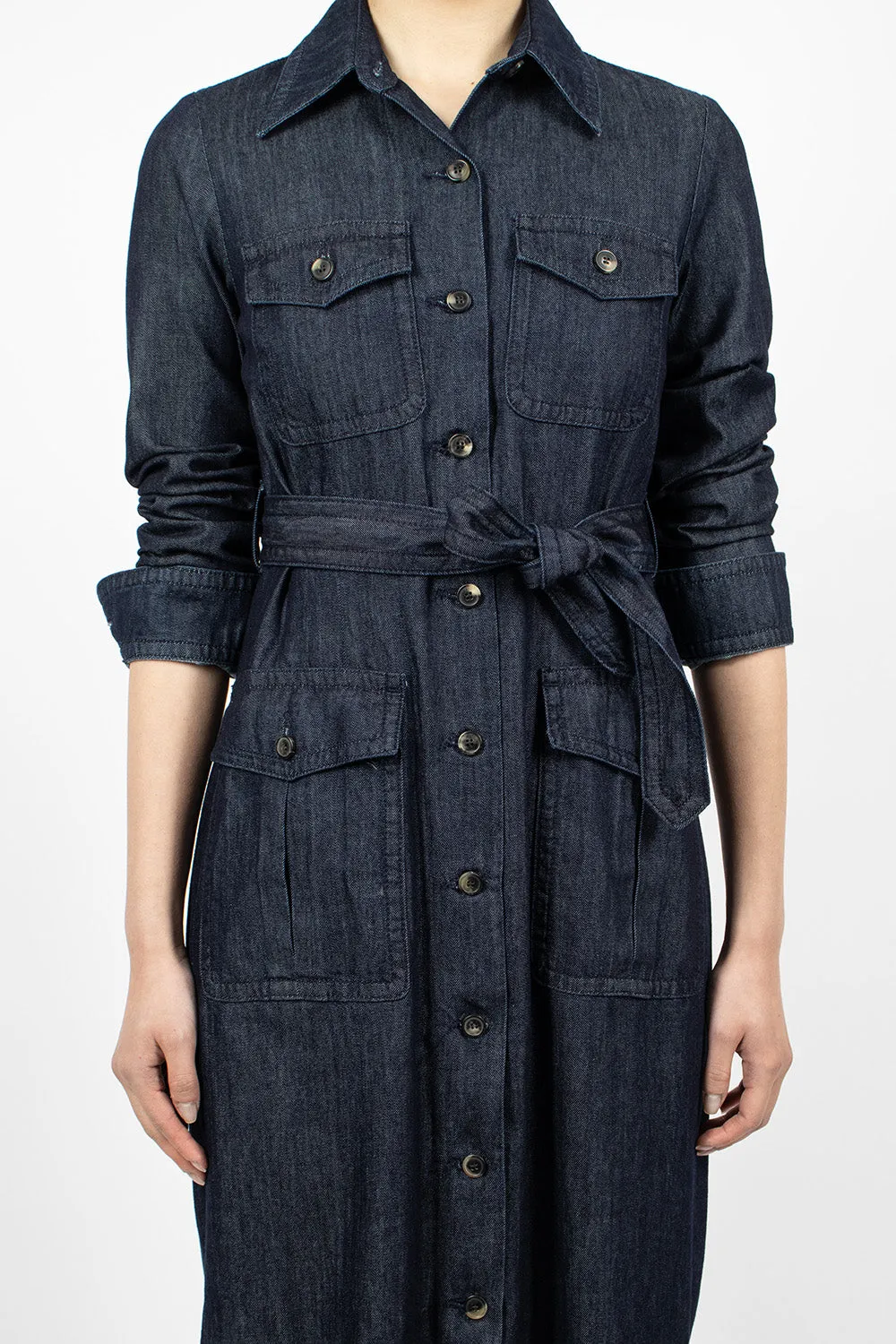 Denim Shirt Dress Indigo