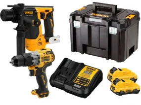 Dewalt DCK2102L2T-GB XR SDS Plus Hammer & Drill Driver Twin Pack 12V