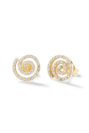 Diamond Spiral Earrings