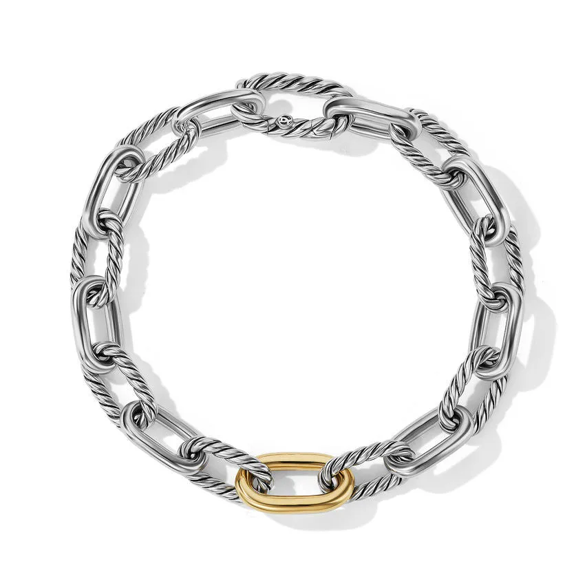 DY Madison Chain Bracelet with 18K Yellow Gold