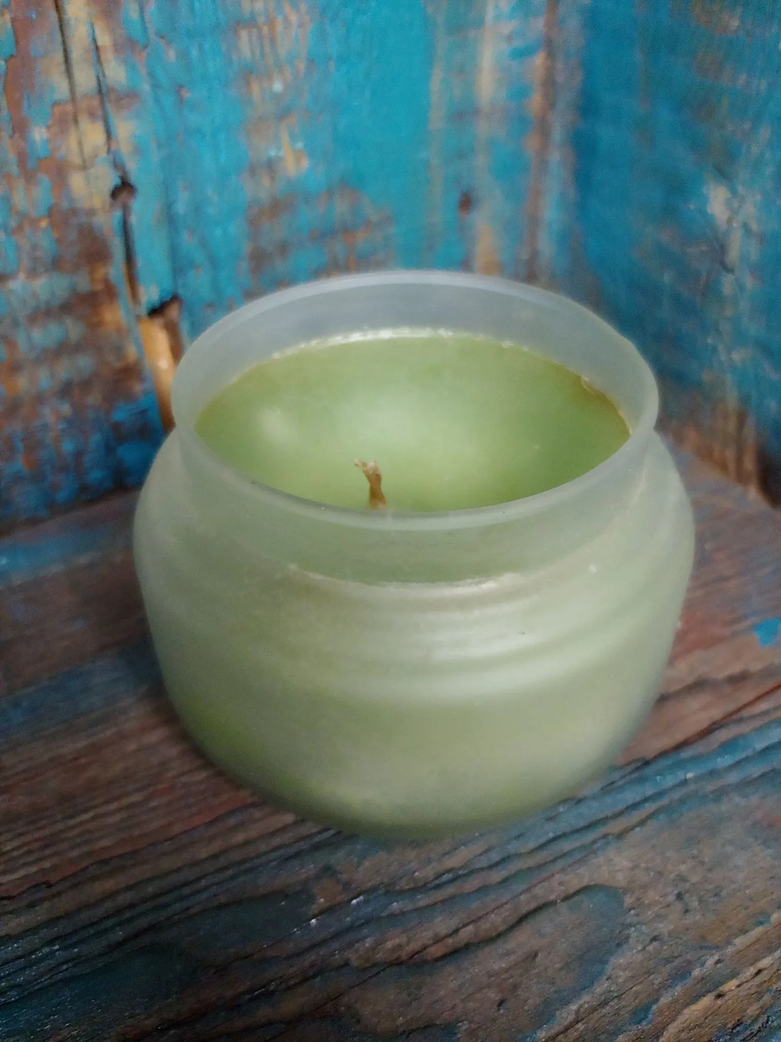 Frosted Glass Scented Candle