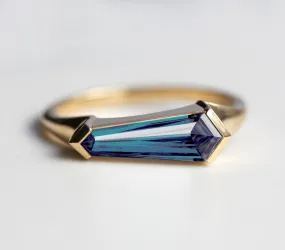 Gianna Alexandrite Shield Ring