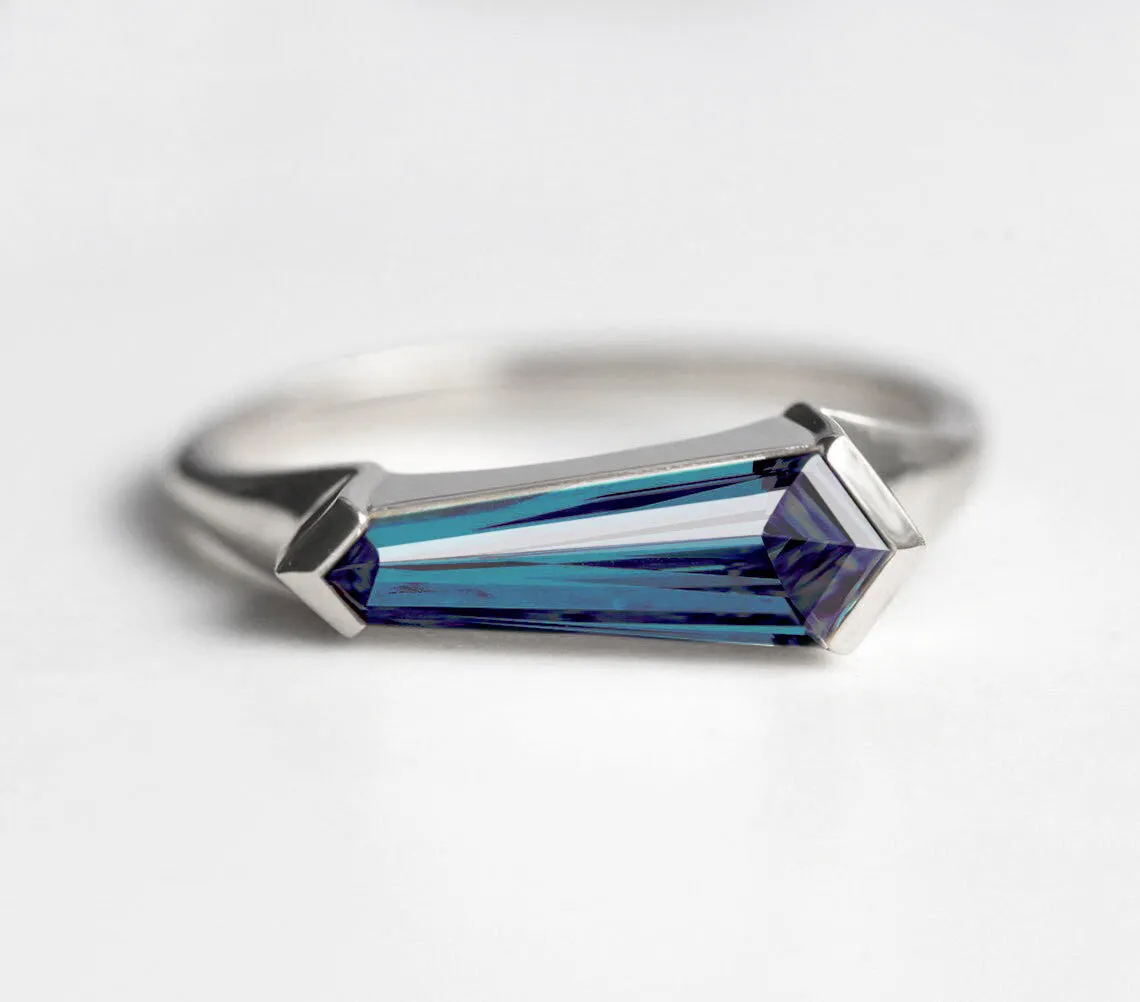 Gianna Alexandrite Shield Ring