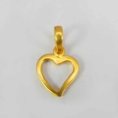 Heart Outline Designer Gold Plated Pendant Jewelry Making women