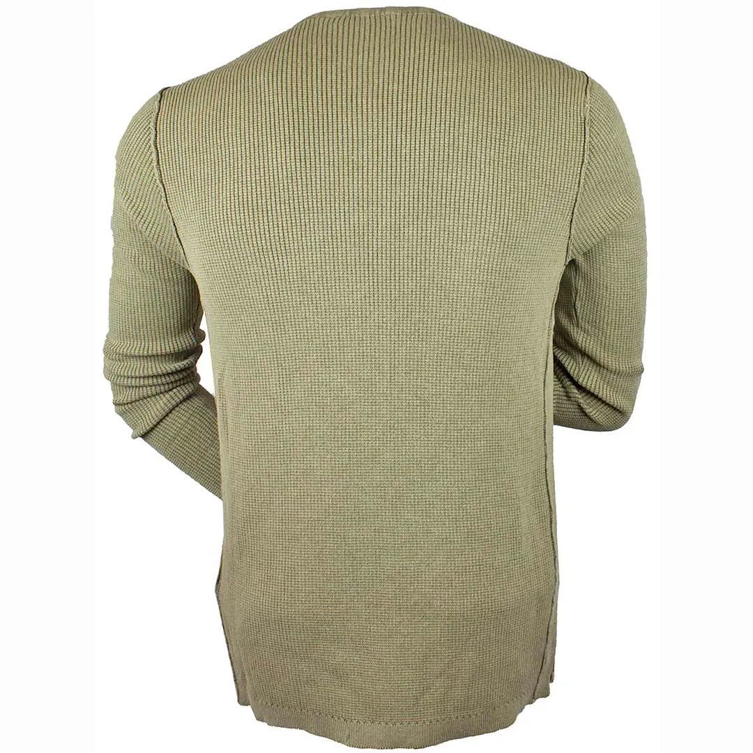 Hedge Men's Waffle Knit Henley T-Shirt