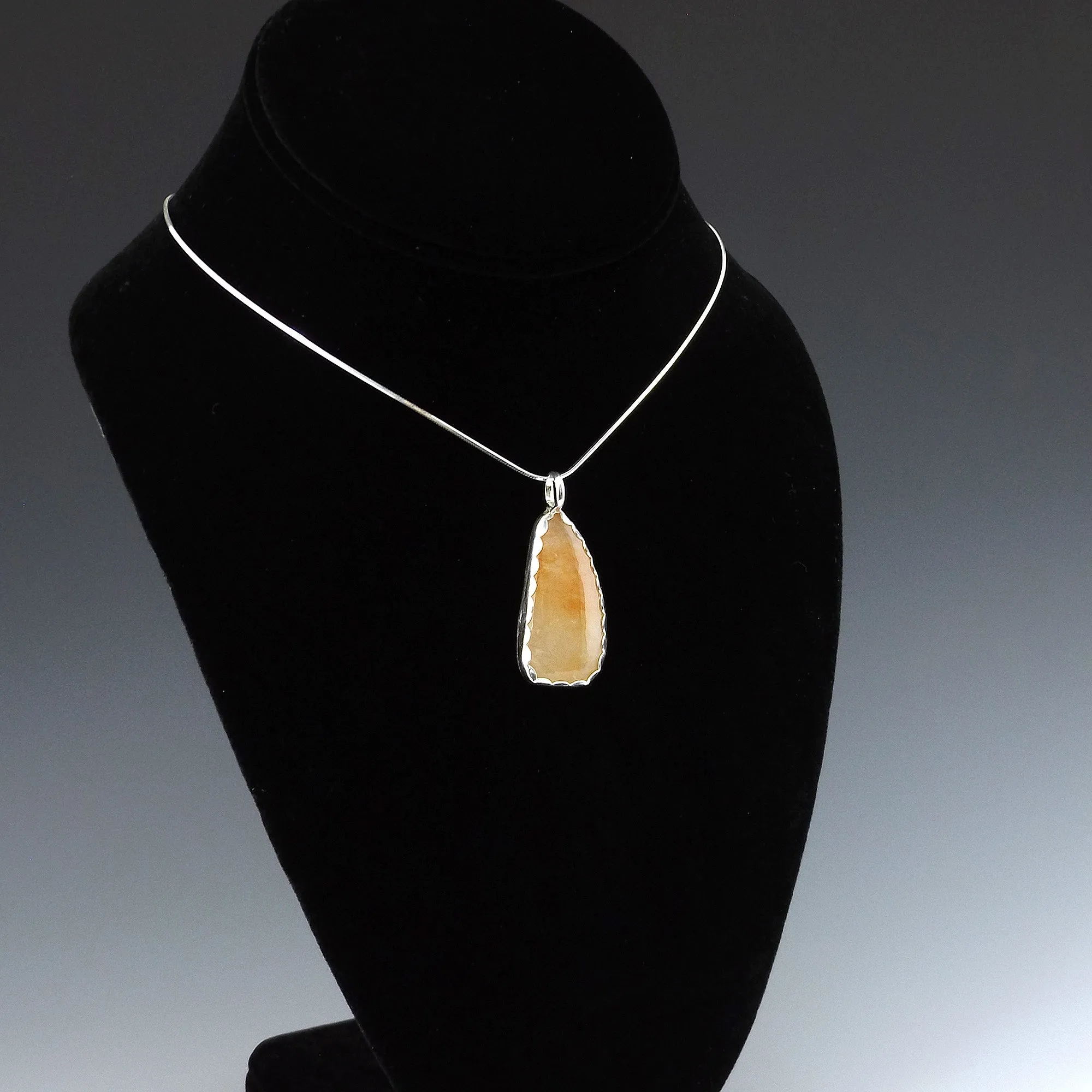 Hematoid/ Fire Quartz Pendant Necklace