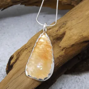 Hematoid/ Fire Quartz Pendant Necklace