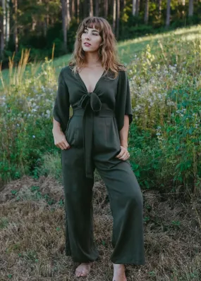 Hideaway Jumpsuit Moss by Tasi Travels