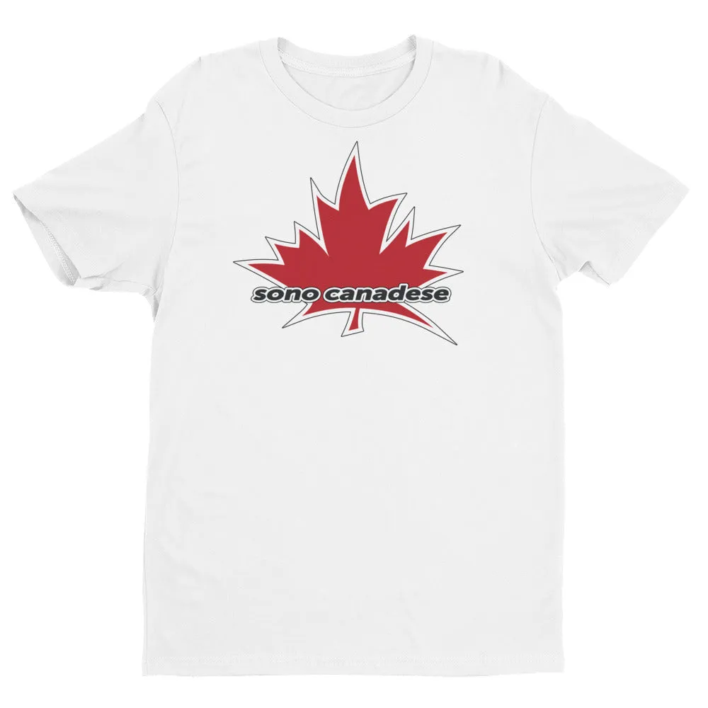 I Am Canadian' 'sono canadese' - Premium Fitted Short Sleeve Crew (Italian)