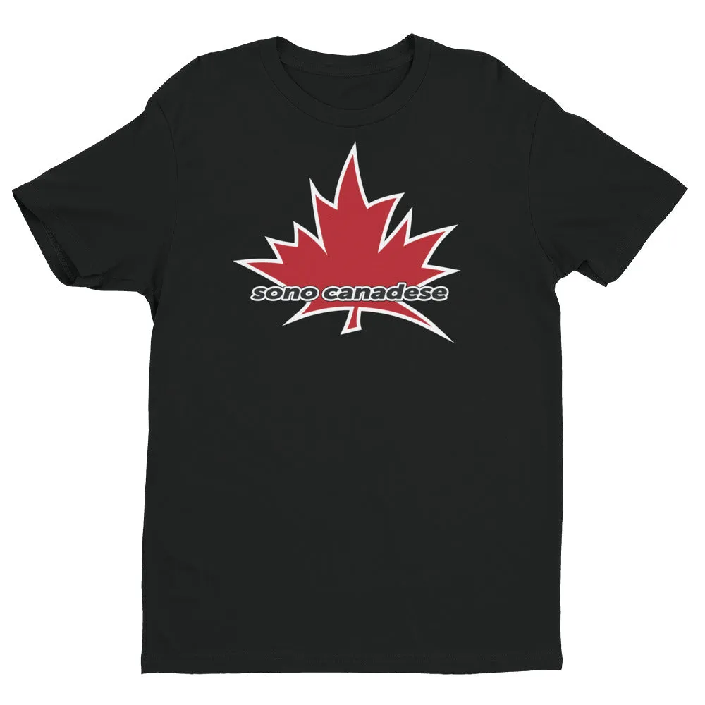 I Am Canadian' 'sono canadese' - Premium Fitted Short Sleeve Crew (Italian)