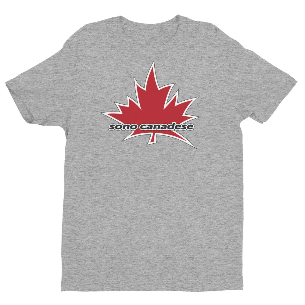 I Am Canadian' 'sono canadese' - Premium Fitted Short Sleeve Crew (Italian)