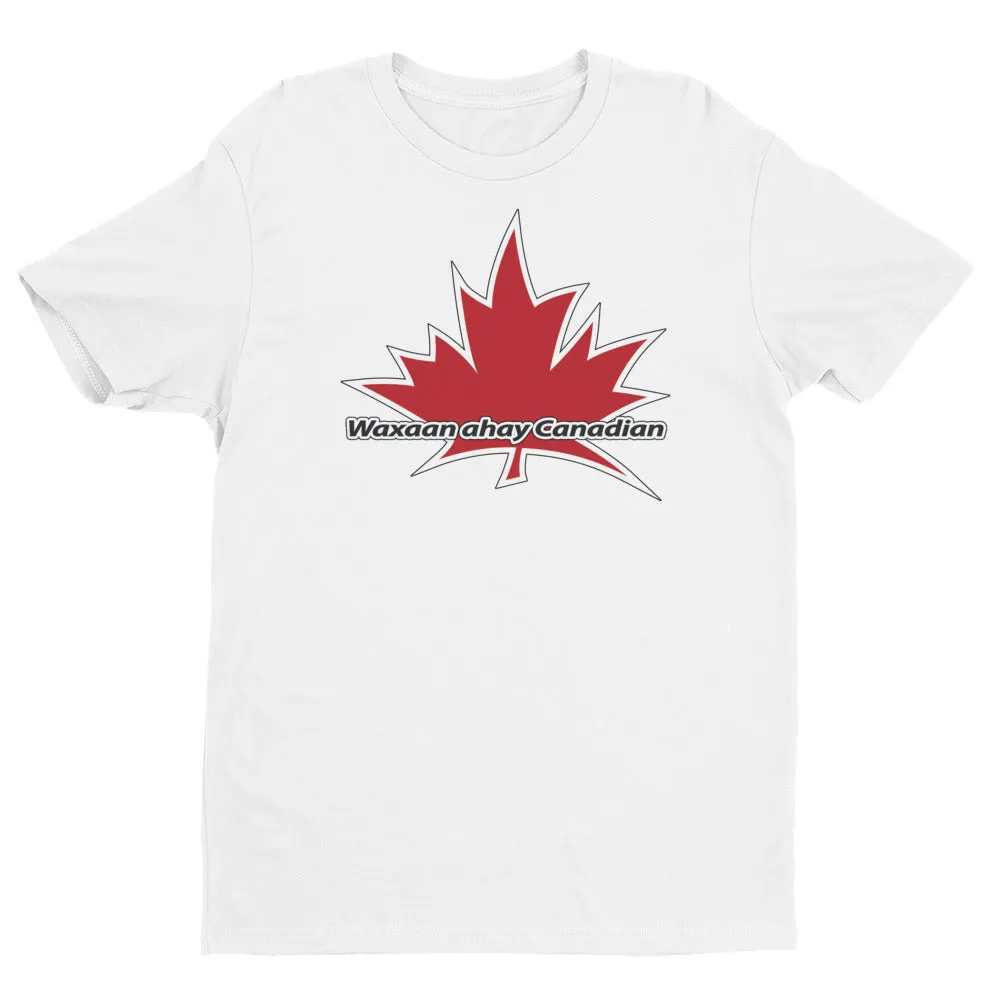 I Am Canadian' 'Waxaan ahay Canadian' - Premium Fitted Short Sleeve Crew (Somalian)