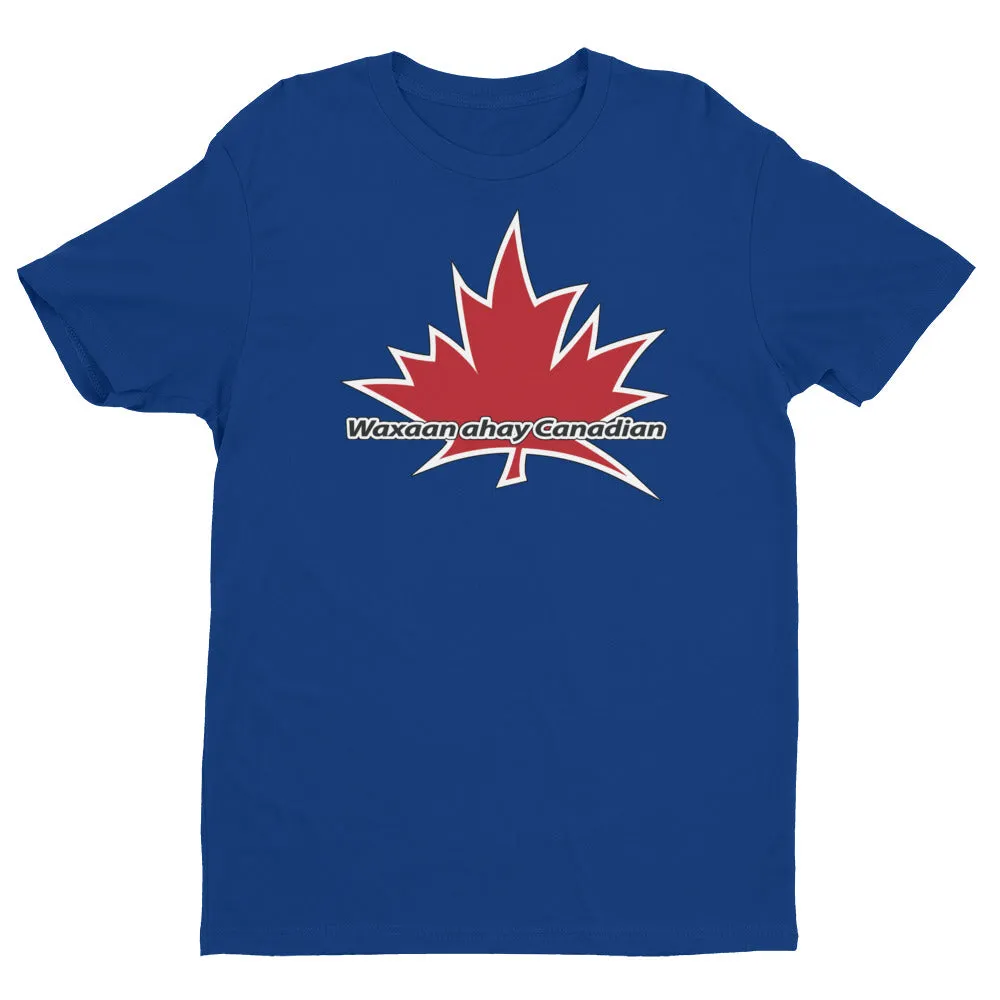 I Am Canadian' 'Waxaan ahay Canadian' - Premium Fitted Short Sleeve Crew (Somalian)