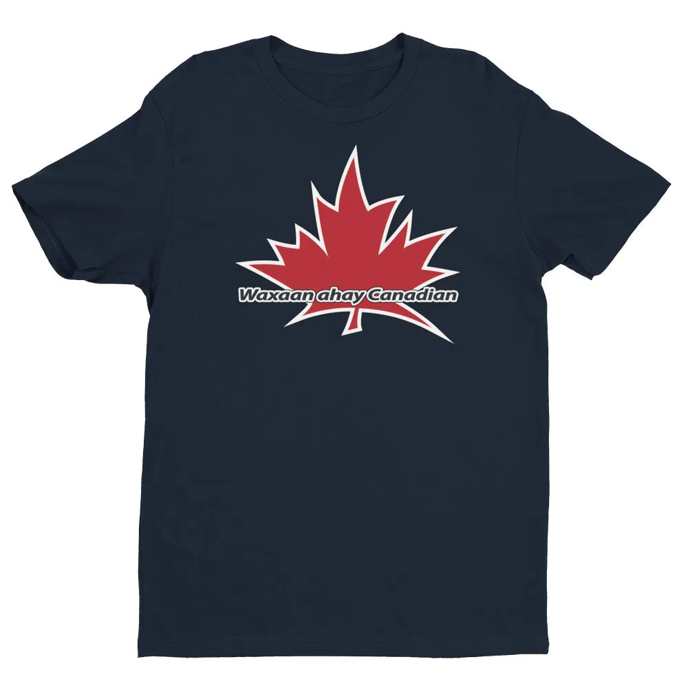 I Am Canadian' 'Waxaan ahay Canadian' - Premium Fitted Short Sleeve Crew (Somalian)