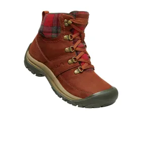 Keen Kaci III Winter Mid Waterproof Boot (Women) - Tortoise Shell/Red Plaid