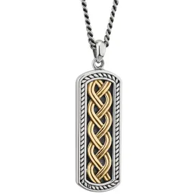 Knotwork Amulet - Silver or Silver w/ 10k Gold