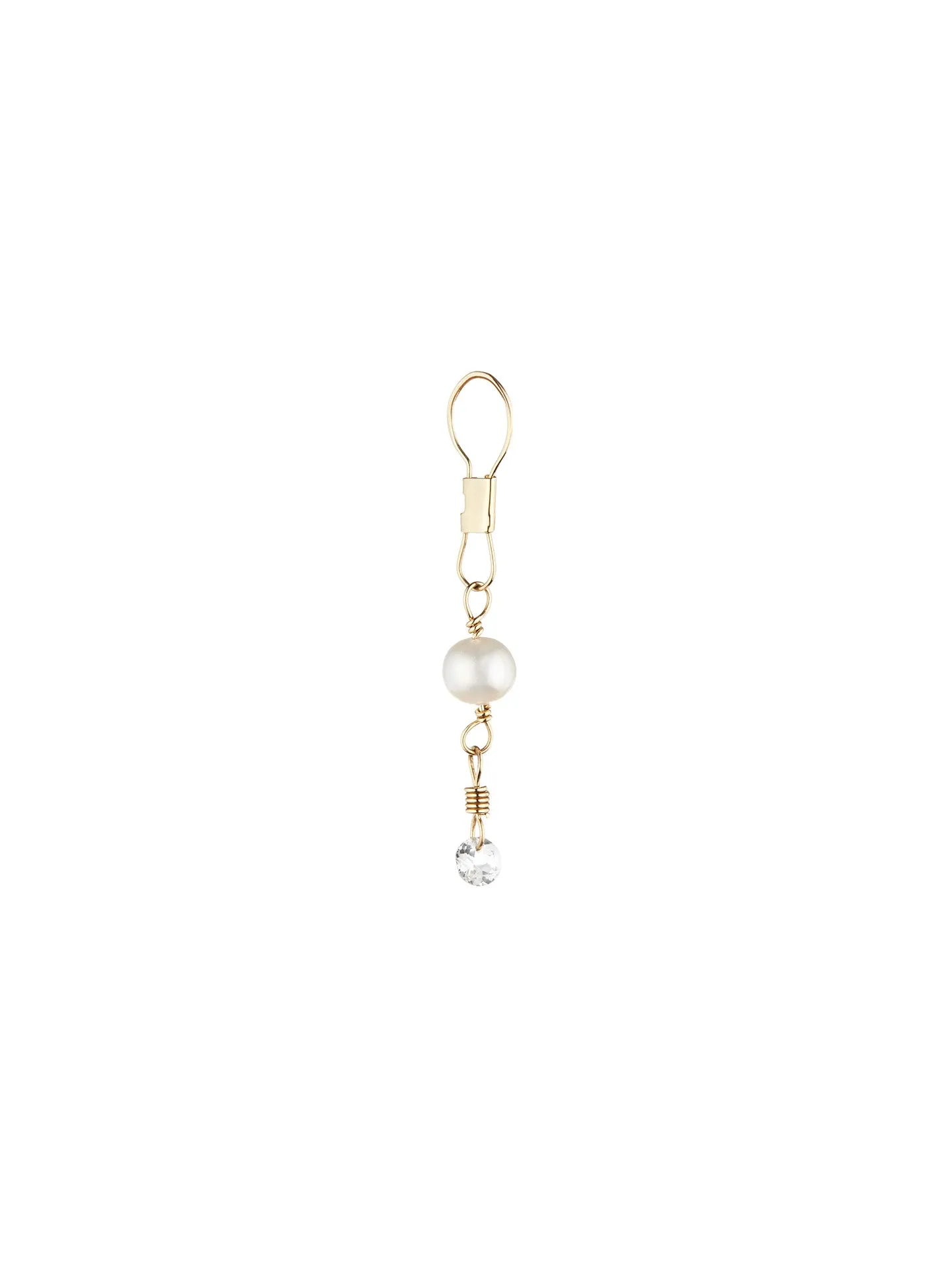 Marine Pearl and Topaz Earring - Archival Collection