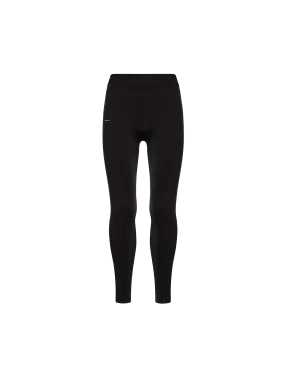 Men's Plant-Stretch Compressive Leggings—black