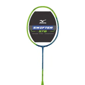 Mizuno Swifter SP78 Badminton Racket 5U (Unstrung) - Azure Blue/Neon Green/White