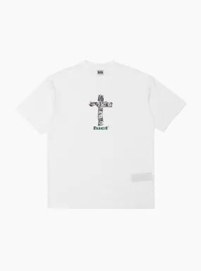 Money Crossed Tee White