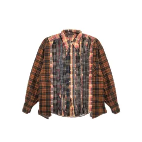 Needles Mens Ribbon Wide Flannel Shirt