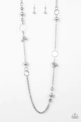 Paparazzi Pageant Princess - Silver Necklace