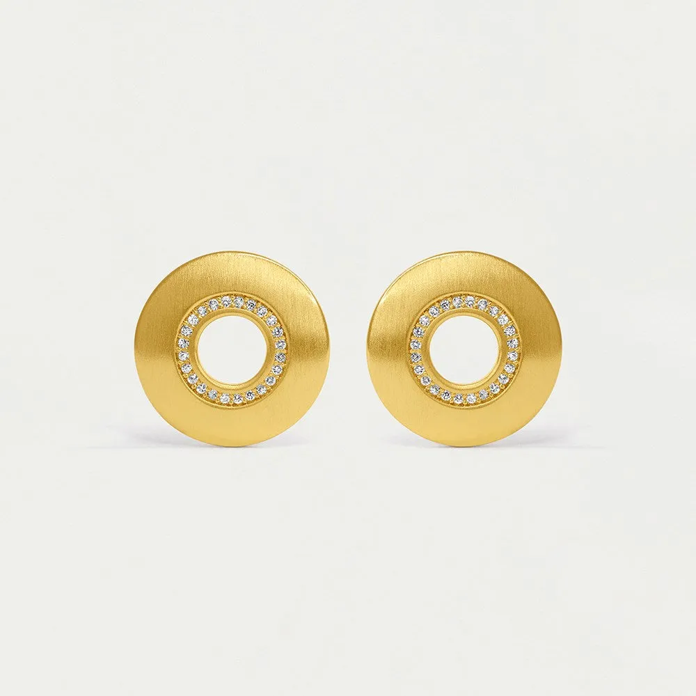 Petit Pavé Circle Studs