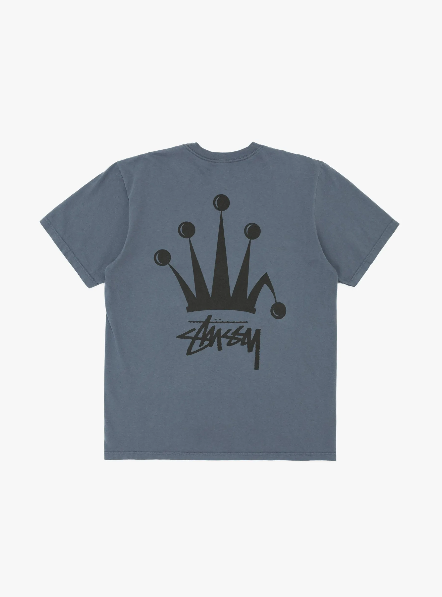 Regal Crown Pig. Dyed T-shirt Indigo