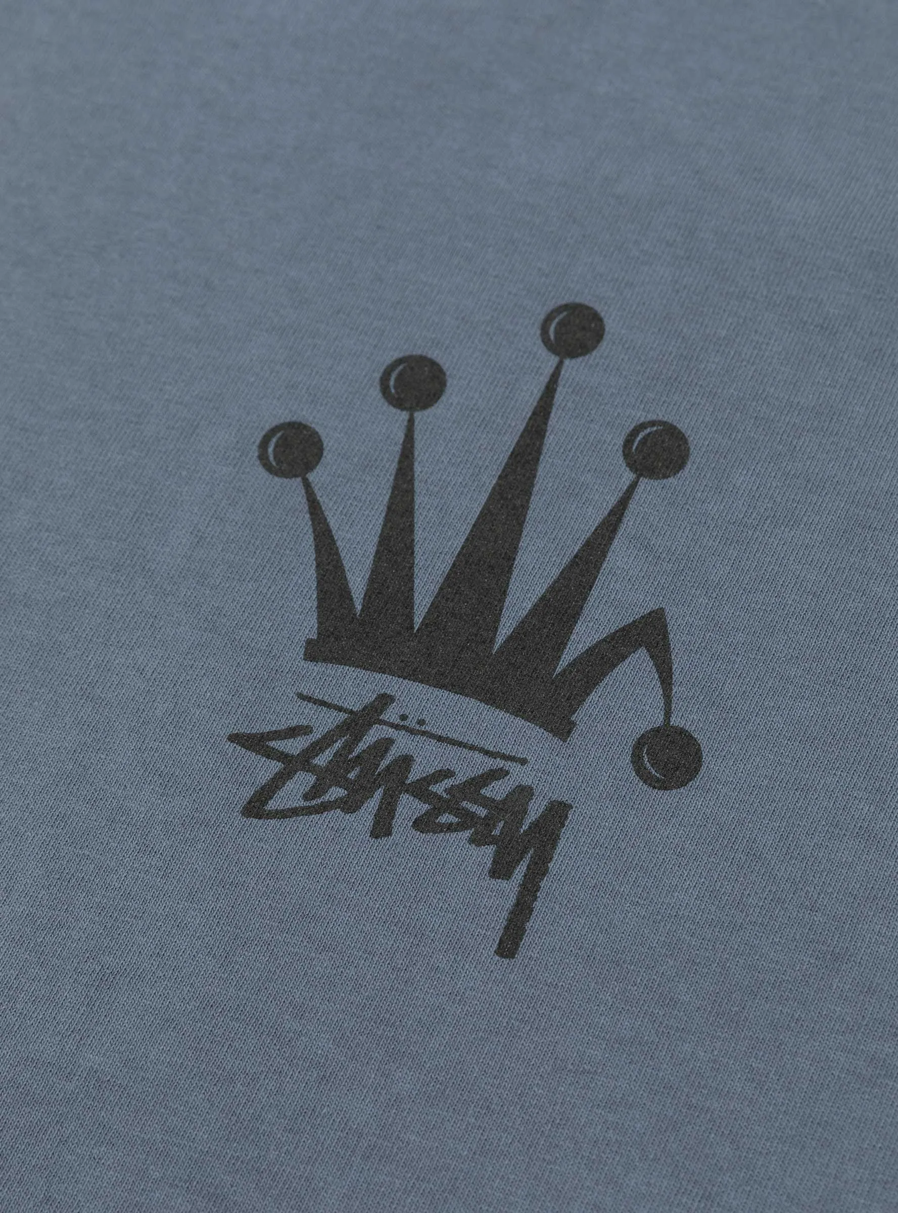 Regal Crown Pig. Dyed T-shirt Indigo